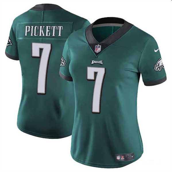 Womens Philadelphia Eagles #7 Kenny Pickett Green Vapor Untouchable Limited Stitched Jersey Dzhi